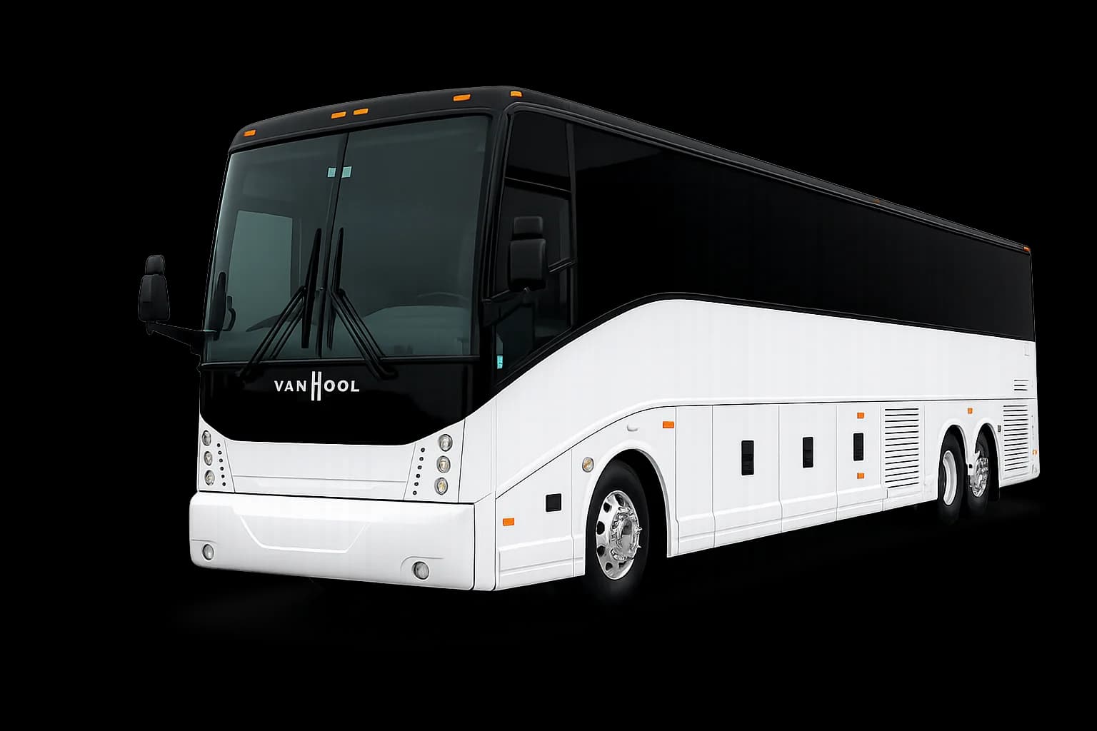 White Van Hool charter motorcoach — Miami group transportation