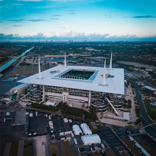 Hard Rock Stadium aerial view
