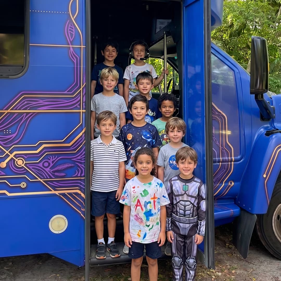 Gaming party bus Miami for kids