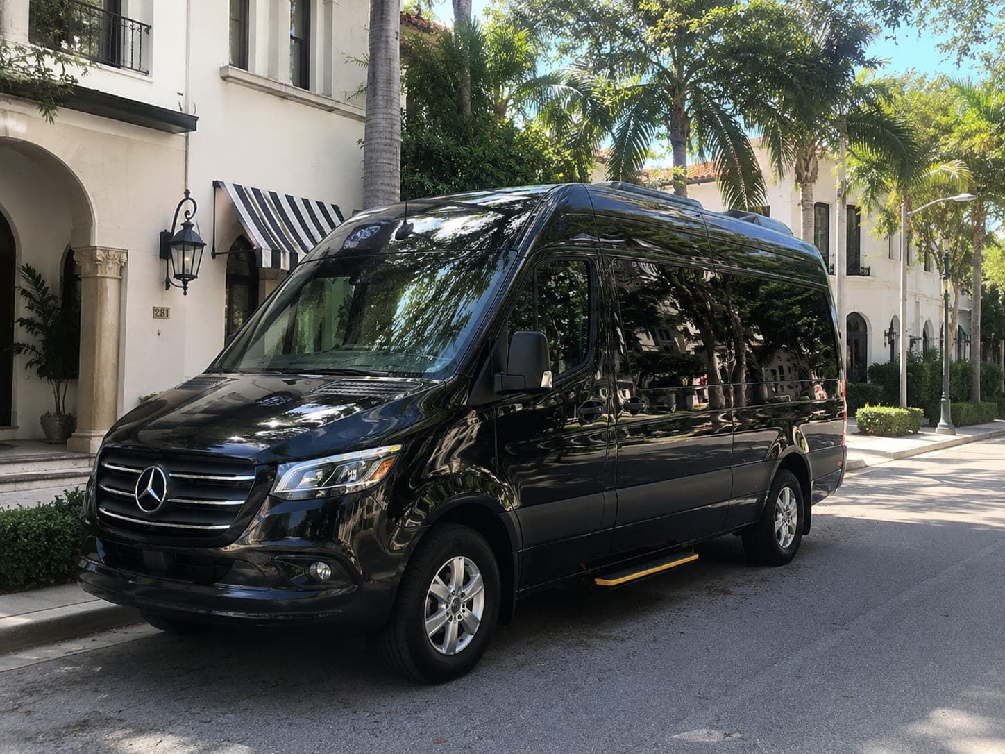 Chauffeured Mercedes Sprinter for Miami airport group transportation