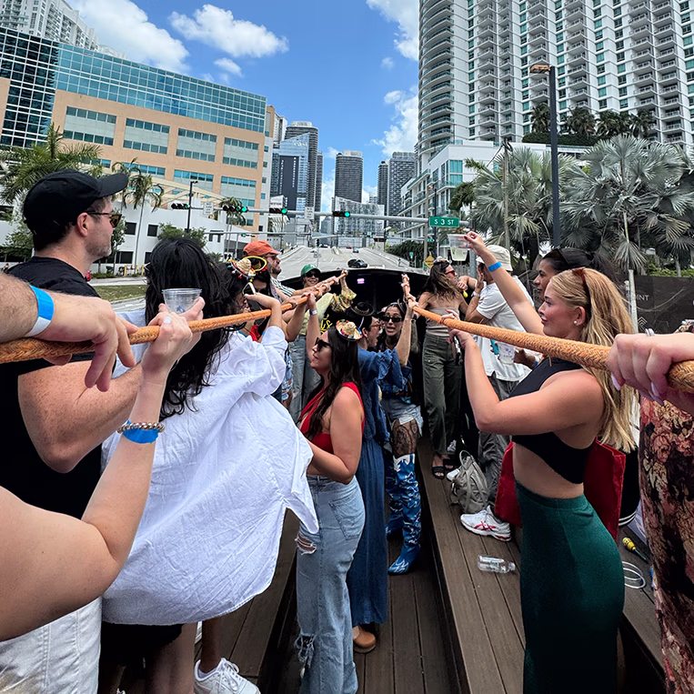 Team Building party bus Miami