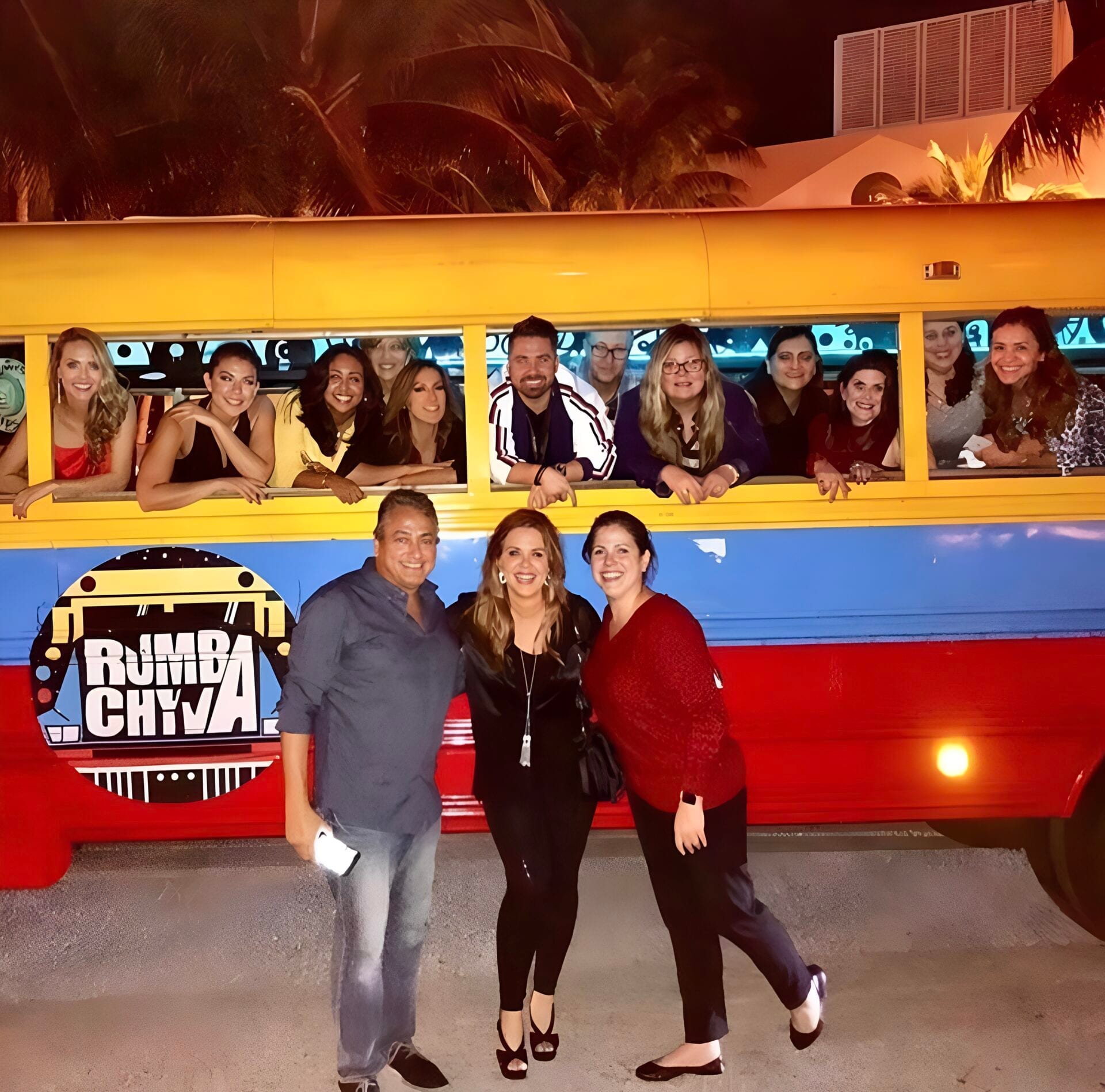 Open-air party bus celebration in Orlando
