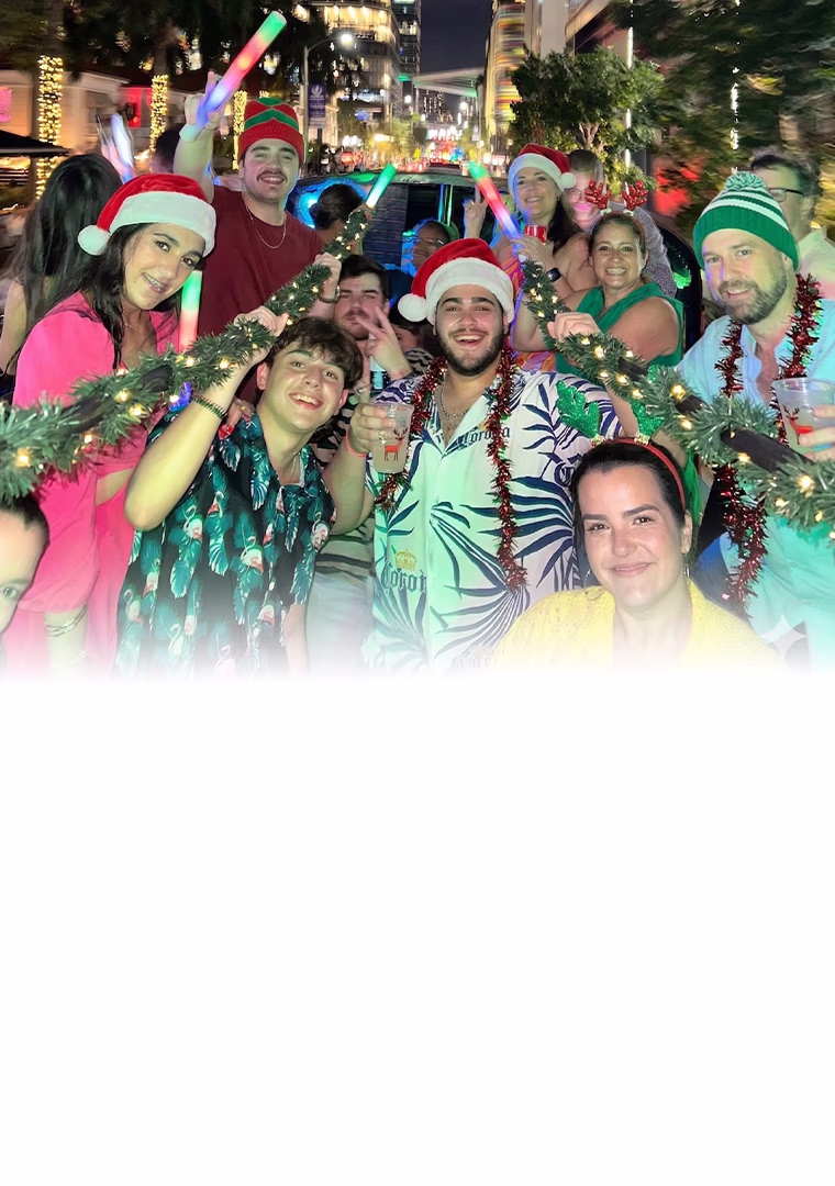 Holiday party bus Miami
