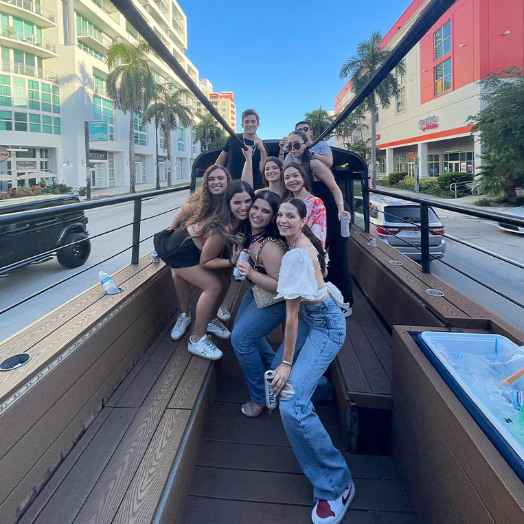 Quinceañera party bus Miami