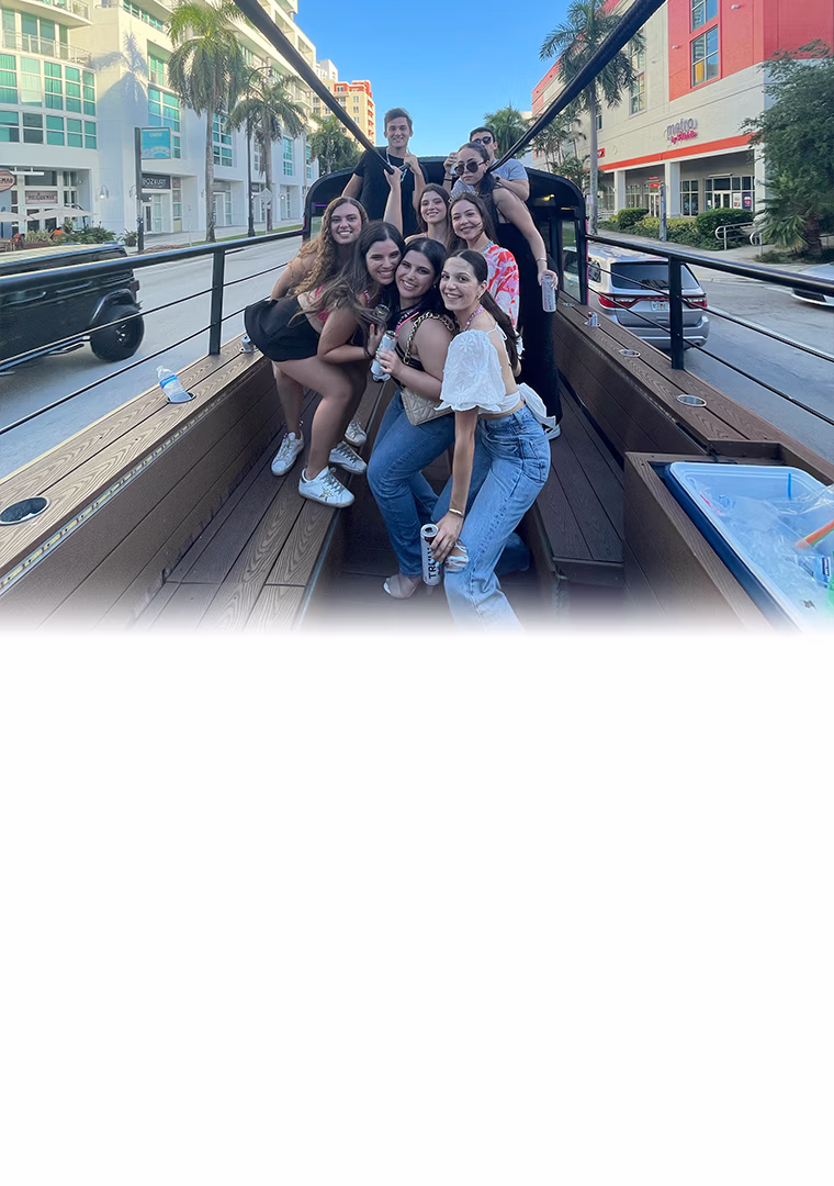 Quinceañera party bus Miami